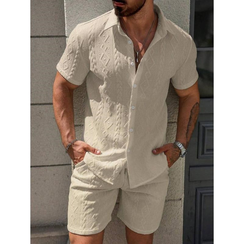 Fashionable Mens Casual Shirt Set