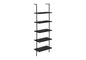 Bookshelf, Bookcase, Etagere, Ladder, 5 Tier, For Office, Marble Look Contemporary & Modern