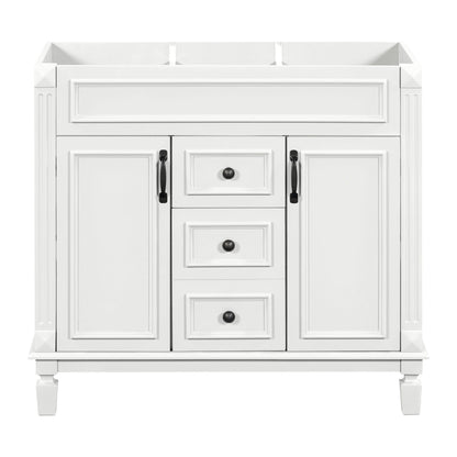 Bathroom Vanity Cabinet With 2 Soft Closing Doors And 2 Drawers