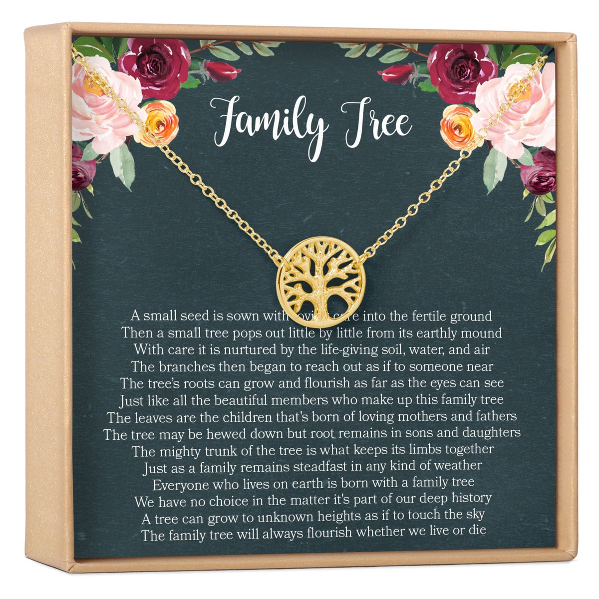 Family Tree Necklace Gift