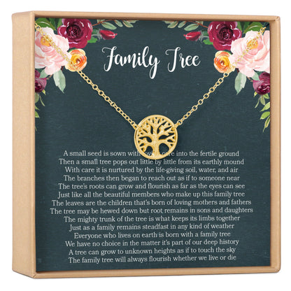 Family Tree Necklace Gift