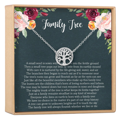 Family Tree Necklace Gift