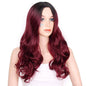 VIP Extensions Off Black to Purple Long Wavy Synthetic Fashion Wig