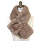 Faux Fur Bling Pull Through Scarf