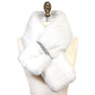 Faux Fur Bling Pull Through Scarf
