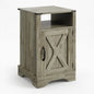 Farmhouse Nightstand, Charging Station & Storage