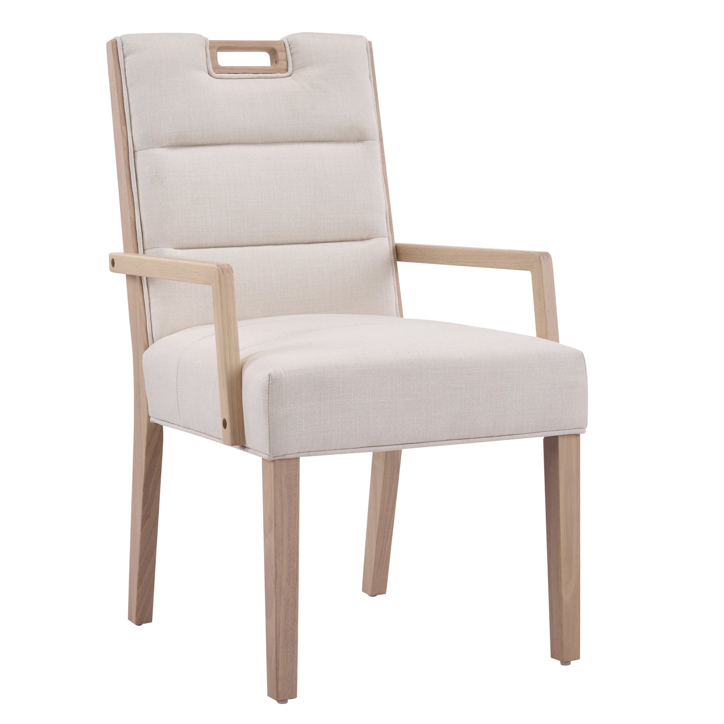 Upholstered Dining Chairs with Armrests