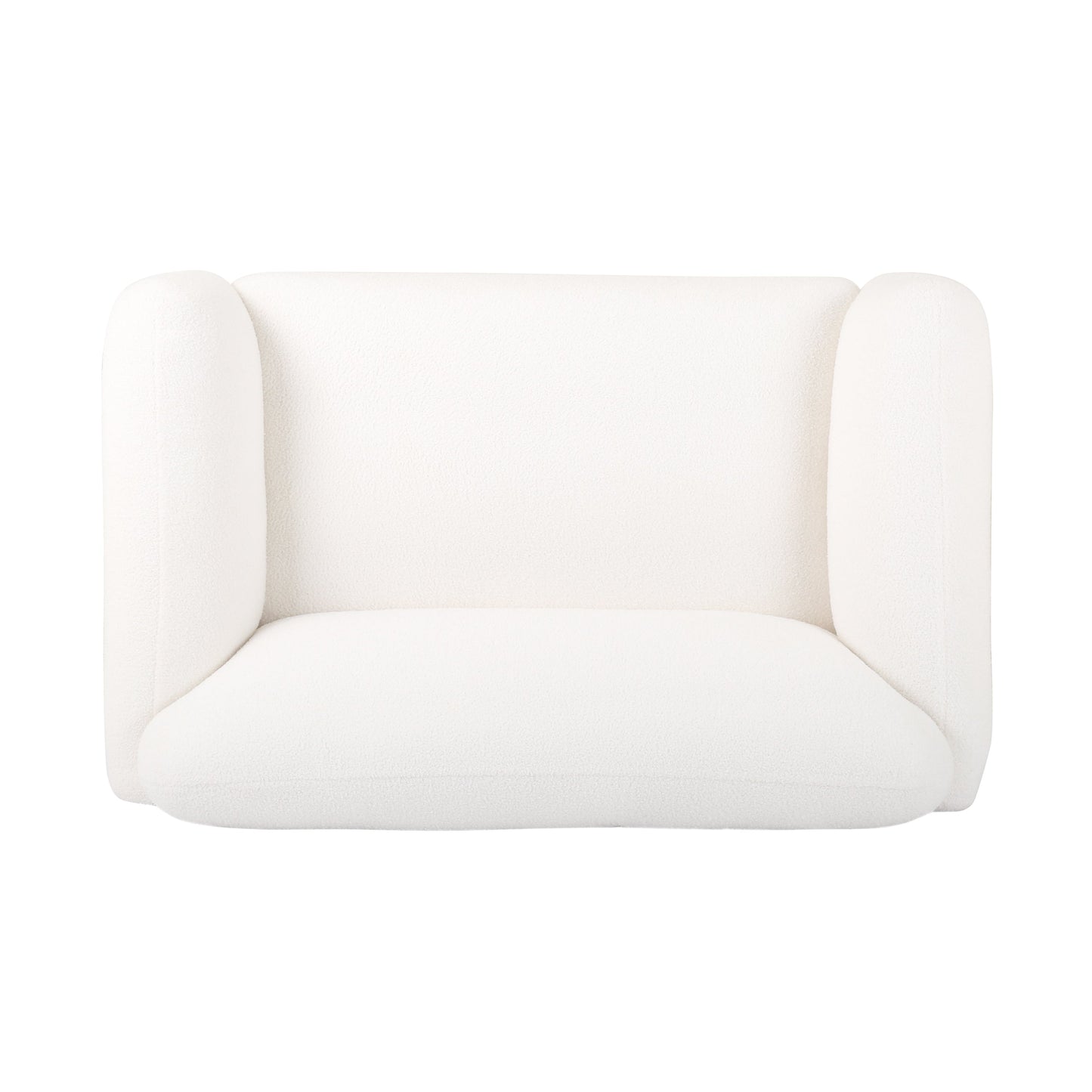Bouclé Fabric Loveseat Sofa - 50 Inch