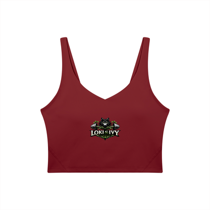 Loki & Ivy Women's V-Neck Yoga Sports Bra