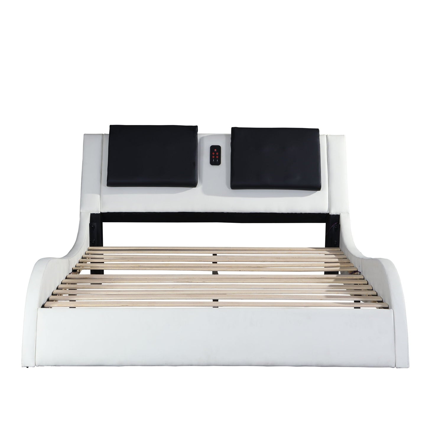 Platform Bed Frame With LED Lighting, tooth Music, Vibration Massage