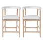 25" Seat Height Bar Stools with Back, Set of 2