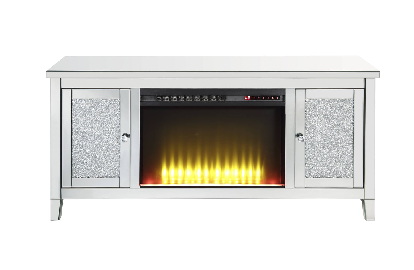 Noralie TV Stand with LED Electric Fireplace