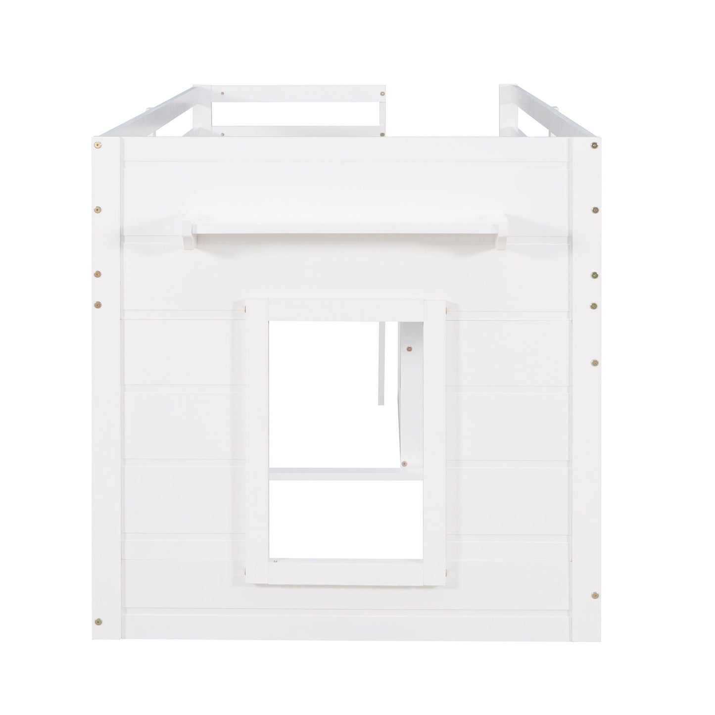 Loft Bed With Cabinet And Shelf