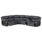 Sycamore Upholstered Power Reclining Sectional Sofa Grey