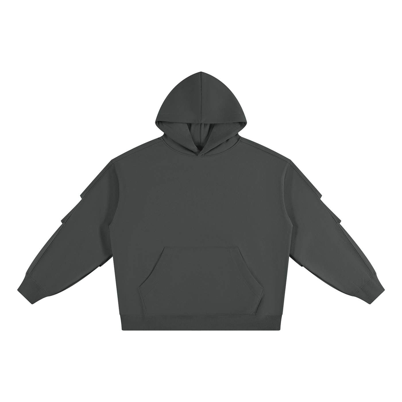 Unisex Heavyweight Ruched Sleeves Hoodie