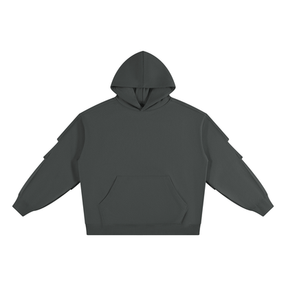 Unisex Heavyweight Ruched Sleeves Hoodie