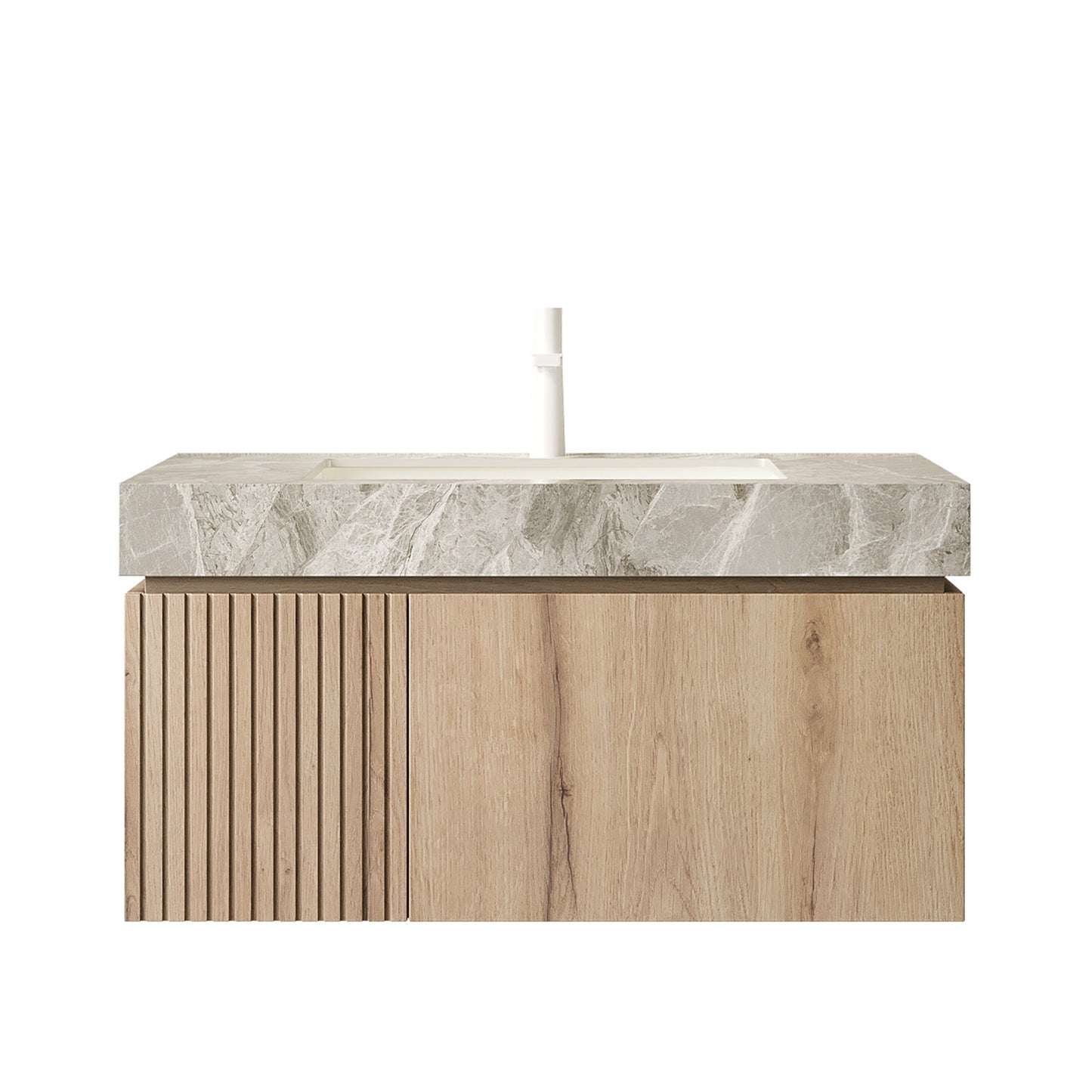 MURI 36" Bathroom Vanity with Sink, Floating Wall-Mounted Cabinet