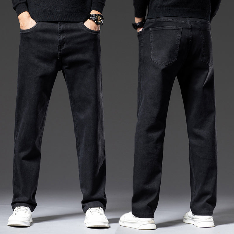 High Elastic Men's Straight Loose Spring And Autumn Jeans