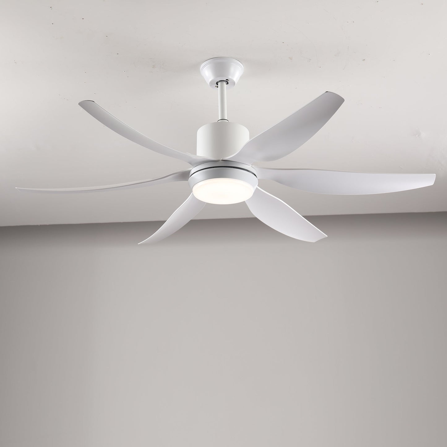 6 PCS ABS Blades 56" Ceiling Fan With Light Kit