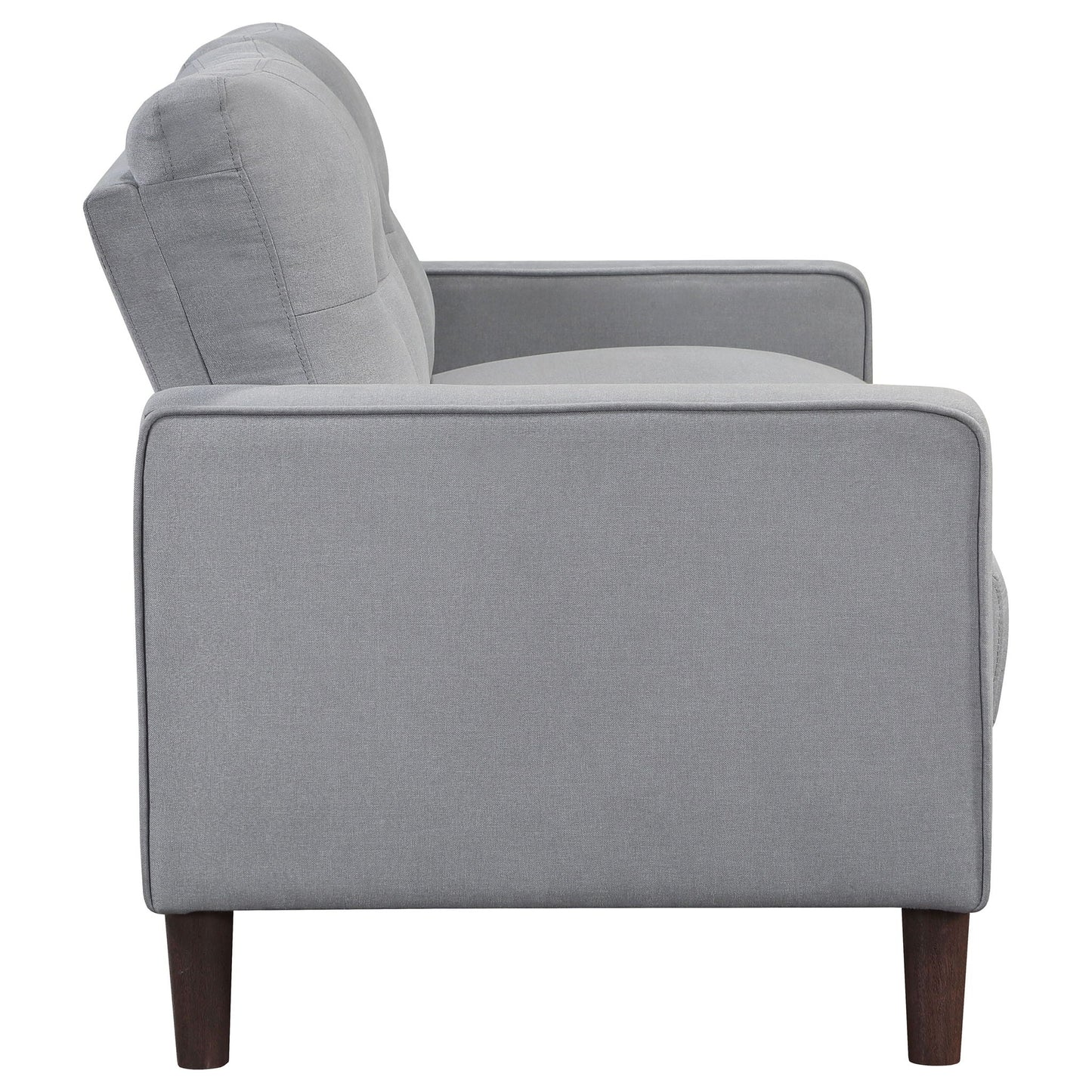 Harvey - Tufted Loveseat With Track Arm Design