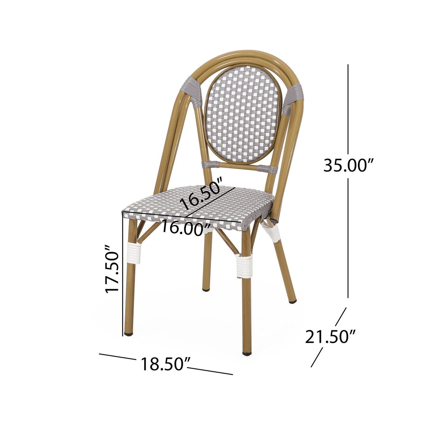 French Bistro Chair Set of 2