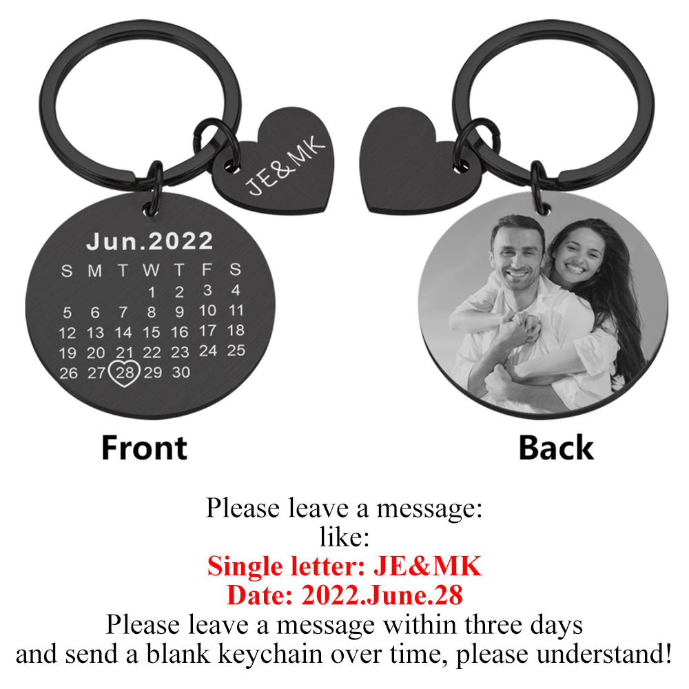 Stainless Steel Mirror DIY Pendant Outer Hole Round Card Keychain