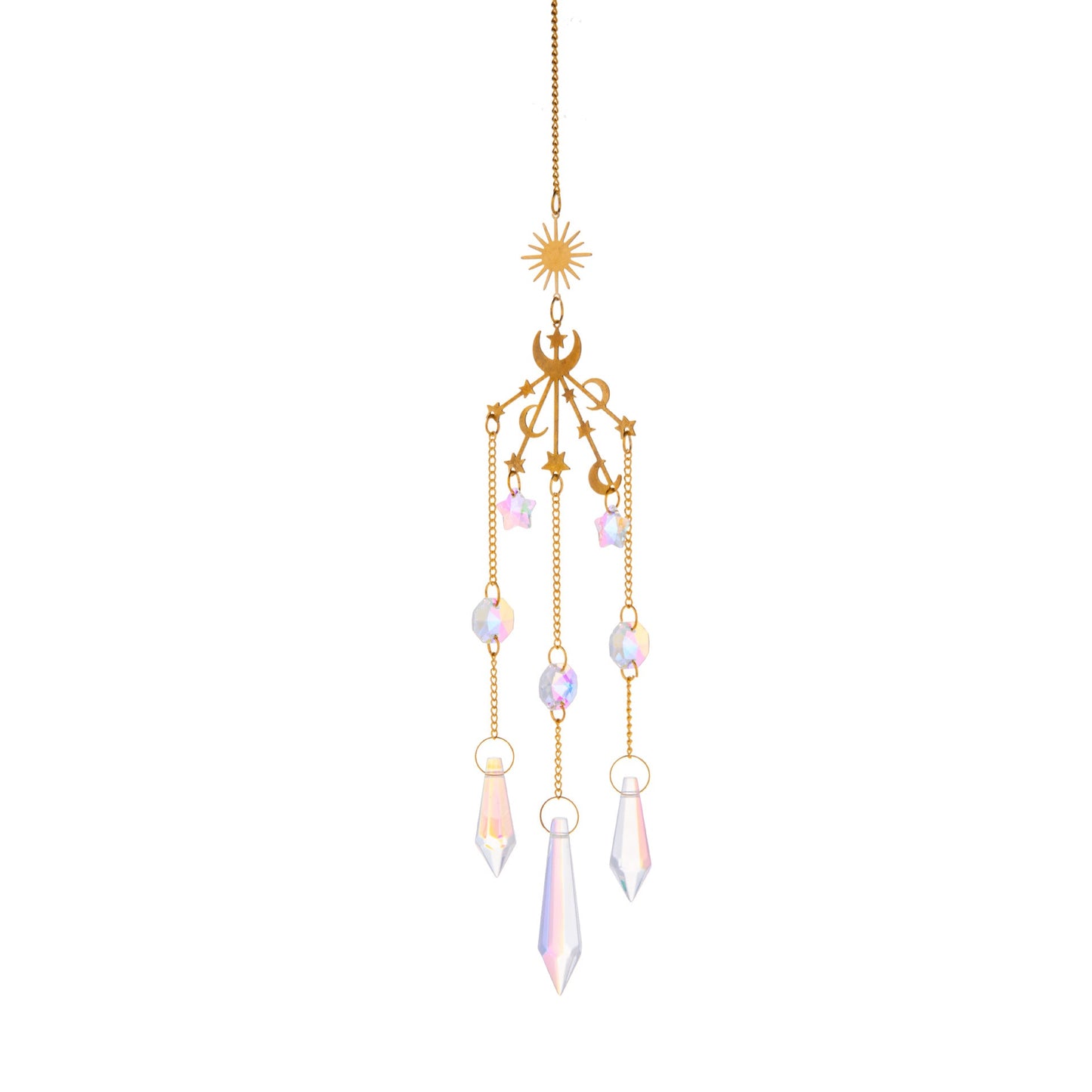 Galaxy Crystal Sun Catcher Lighting Wind Chime Pendant