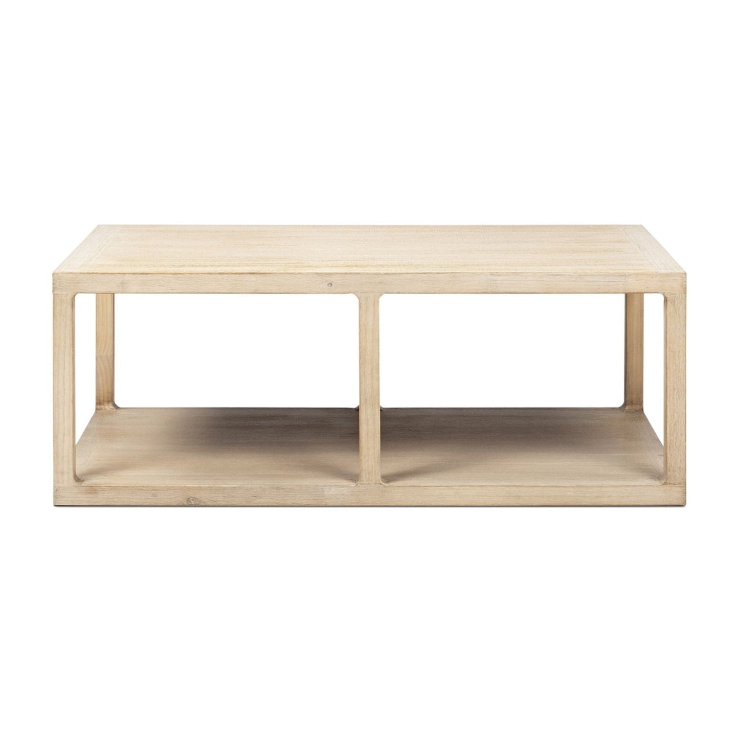 Ellis - Open Frame Coffee Table With Lower Shelf - Natural