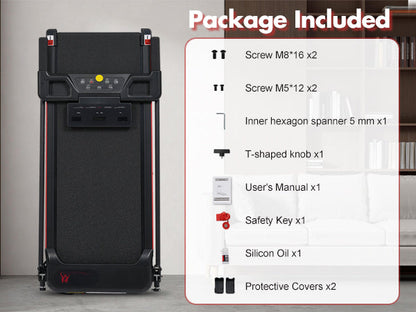 Portable Treadmill with 8% Incline and 265 lb Capacity