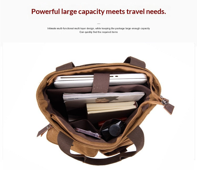 Mens Large-capacity Casual Single-shoulder Crossbody Bag