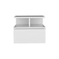 Flopini - Floating Nightstand With 1 Drawer, Compact Size - White