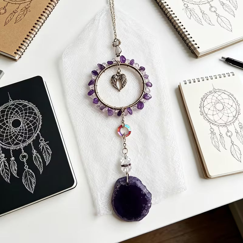 Purple Amethyst Sun Suncatcher