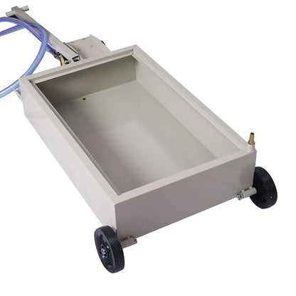 High Impact Polypropylene 20 Gallon Low Profile Oil Drain With Pump Steel - Gray
