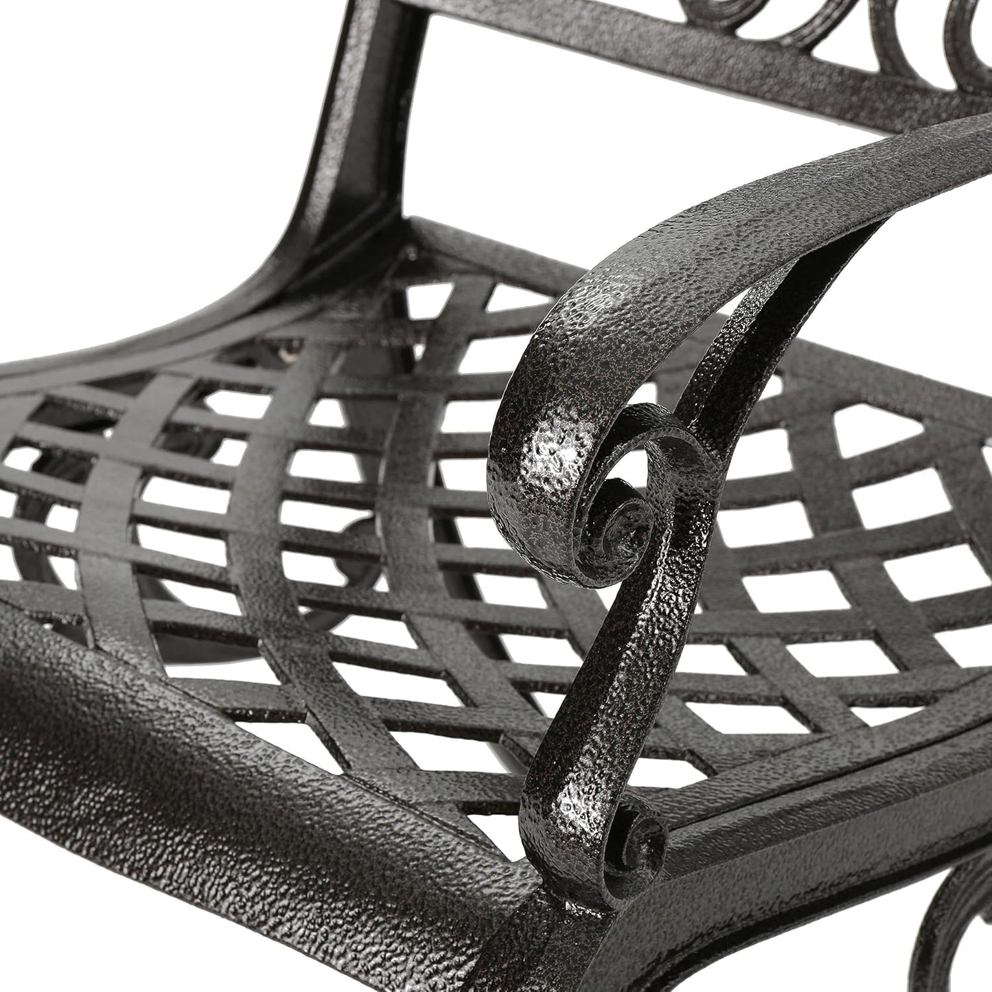 Ravenna 6-Person Metal Patio Dining Set with Rectangular Table