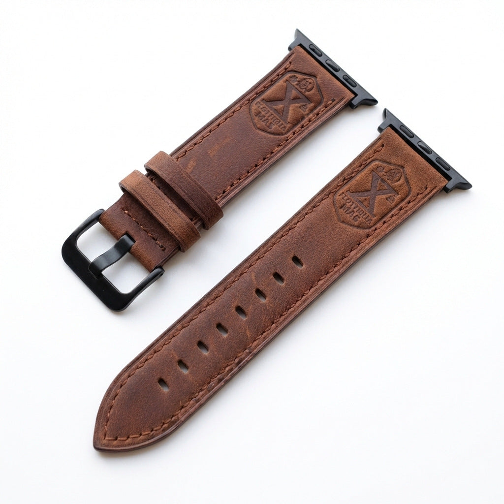 Vintage Crazy Horse Leather Watch Strap