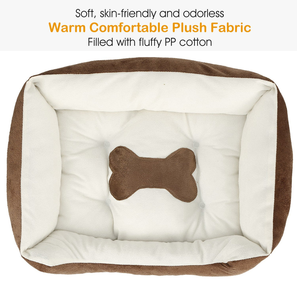 Pet Dog Bed Soft Warm Fleece Puppy Cat Bed Dog Cozy Nest Sofa Bed Cushion Mat For S/M Dog