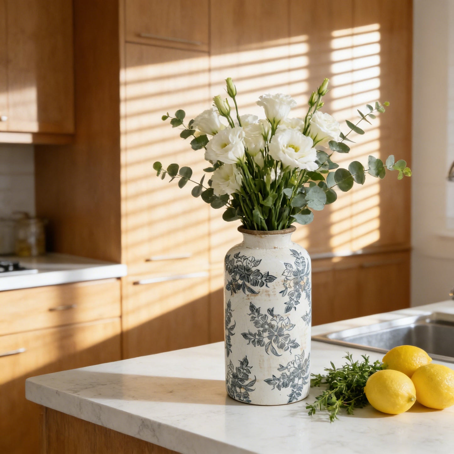 Vintage Inspired Ceramic Accent Vase