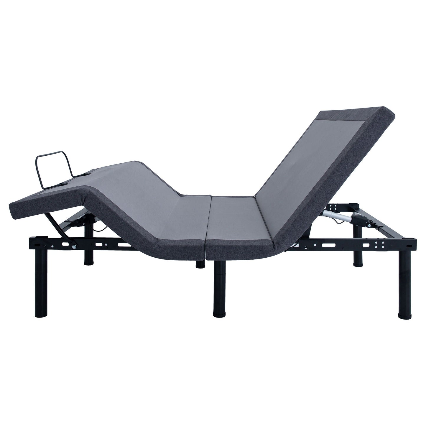 California King Adjustable Bed Base With Ergonomic Support And Wireless Remote Control - Black