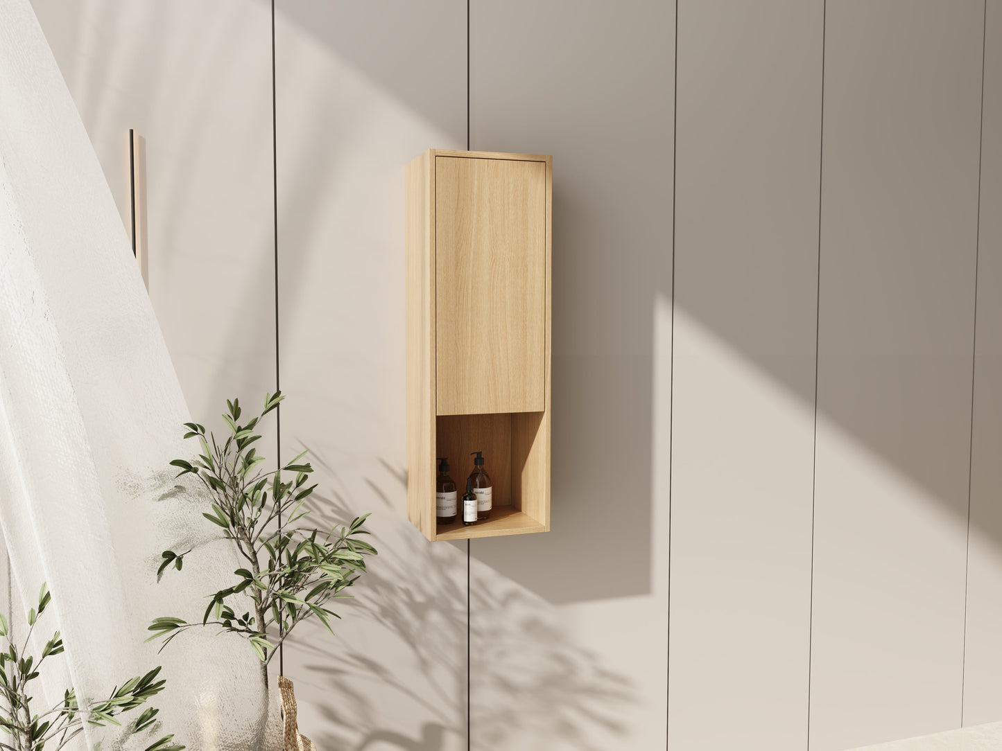12 Inch Small Wall-Mounted Side Cabinet