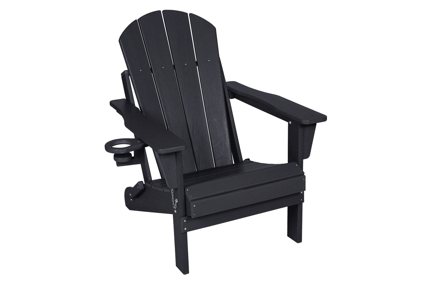 Folding Adirondack Chair with Side Table, 3-Piece Set