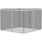 Outsunny - 10' x 13' Replacement Mesh Sidewall Netting For Patio Gazebos And Canopy Tents With Zippers (Sidewall Only) - White
