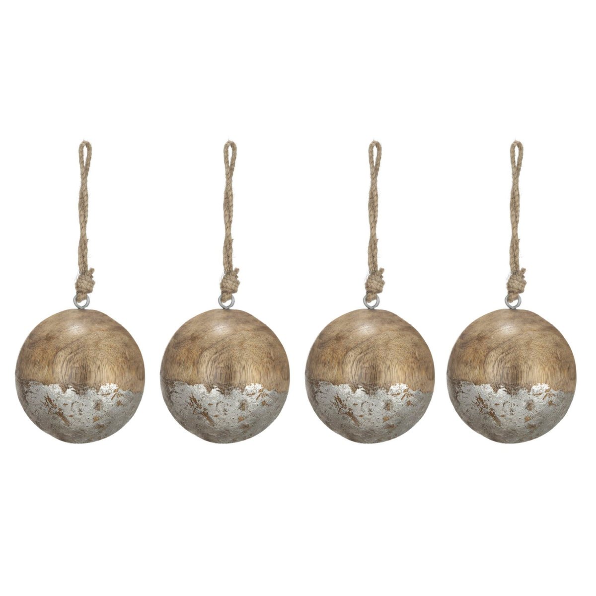 Christmas Ball Ornaments, Wood Decorative Hanging Ball Christmas Tree Ornaments For Holiday Party Decorations