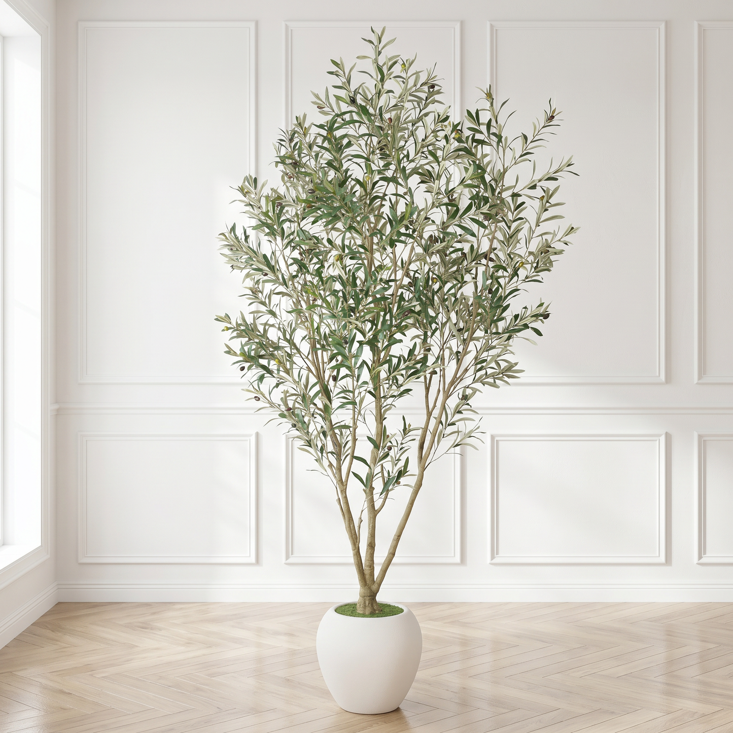 8FT Artificial Olive Tree With Big Decorative