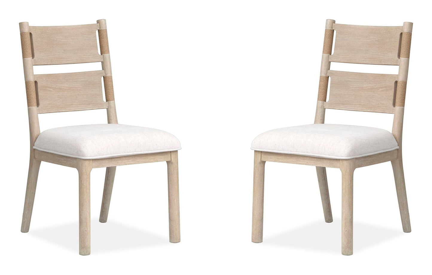 Sunset Cove - Upholstered Side Chair With Wood Back (Set of 2) - Sanibel Brown