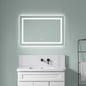 36" x 24" LED Bathroom Mirror with Front and Backlight