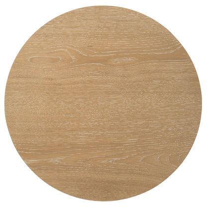 Ottowa 3-piece Round Wood Coffee Table Set Light Oak
