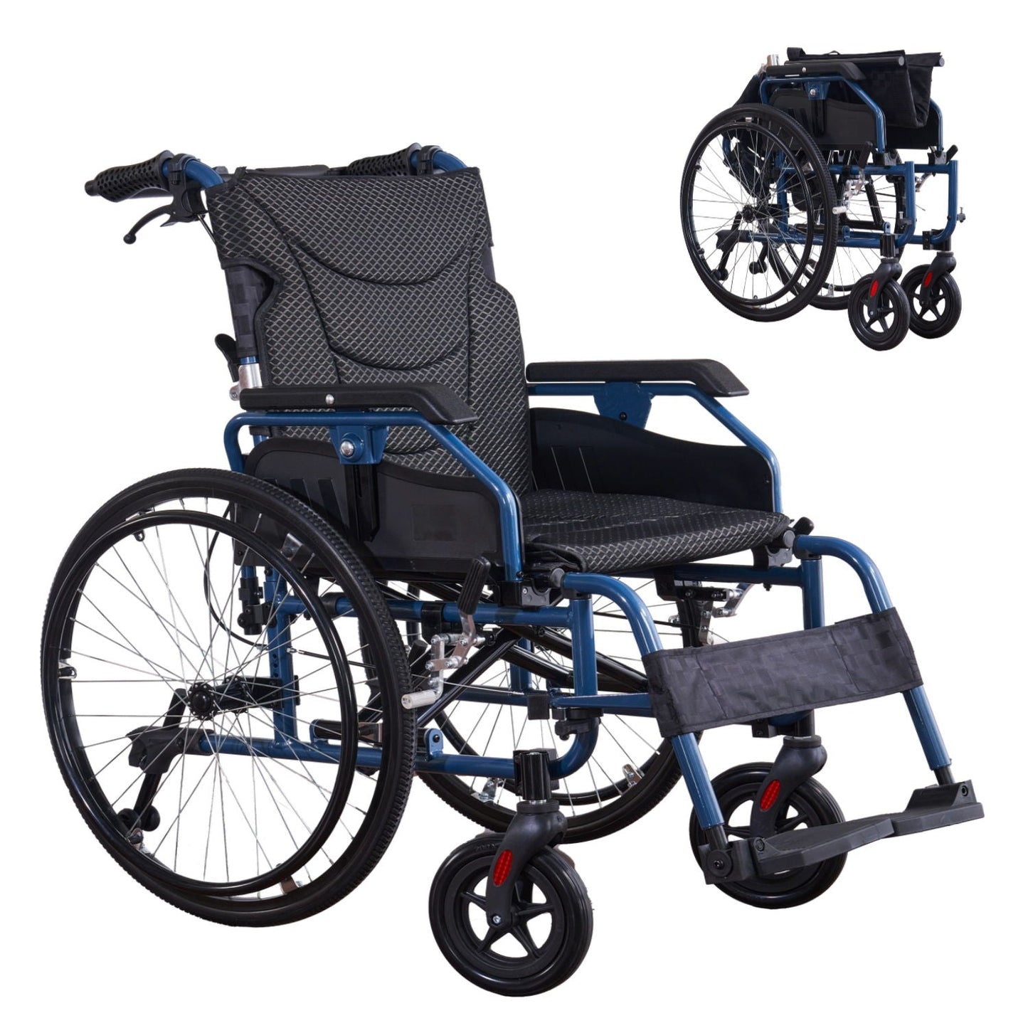 Premium Foldable Transport Wheelchair for Adults