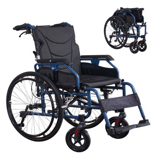 Premium Foldable Transport Wheelchair for Adults