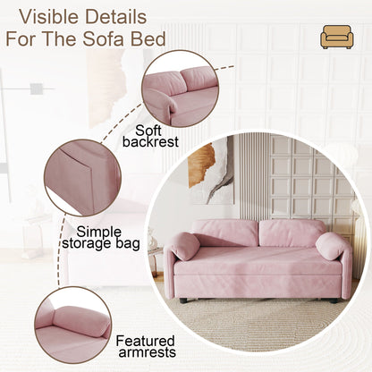 Sofa, Dual Purpose Lounge With Retractable Queen Size Bed
