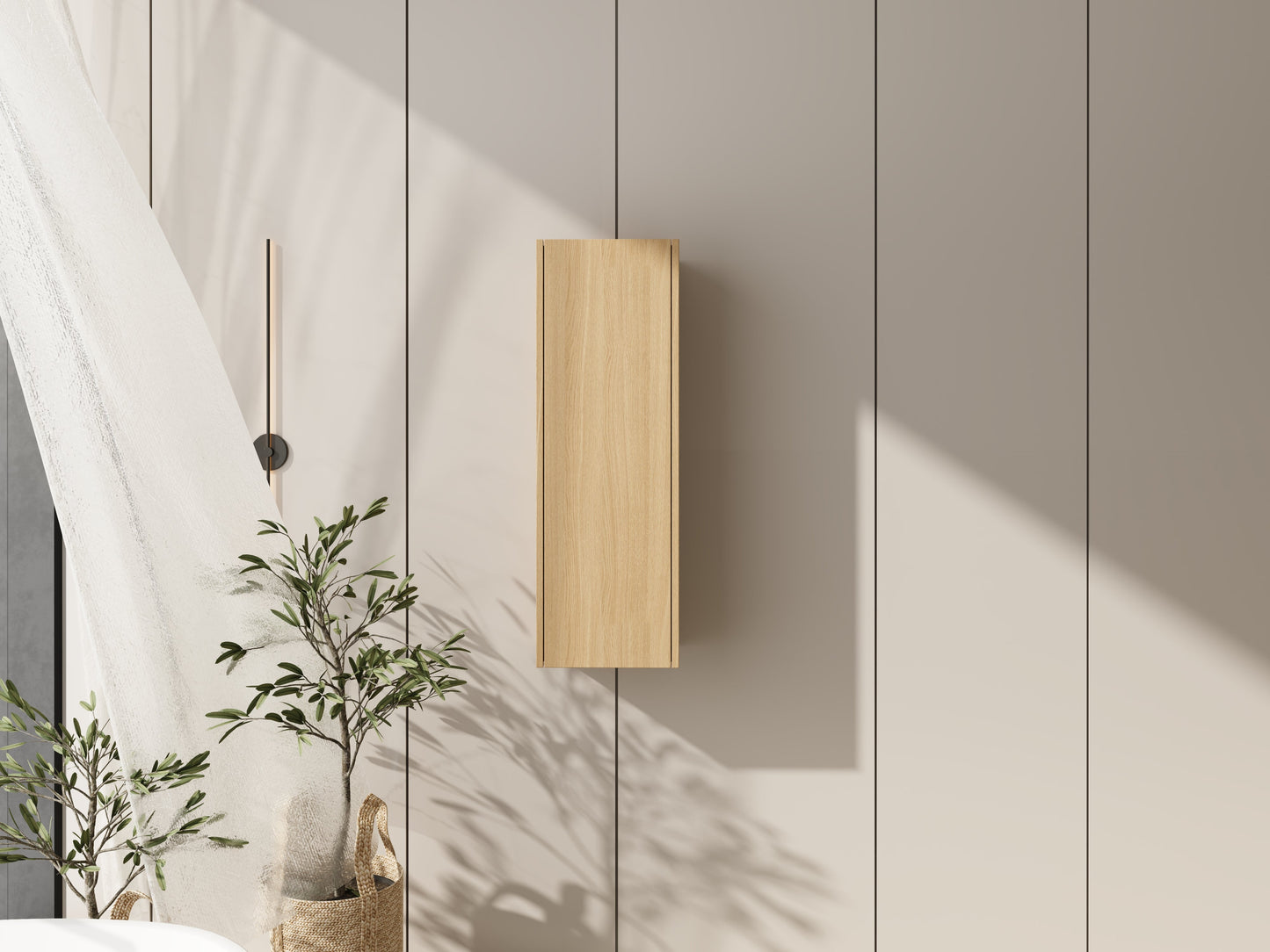 12 Inch Small Wall Mounted Side Cabinet